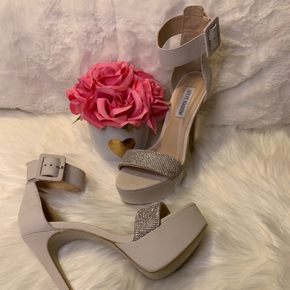 Steve Madden Sultry W/Rhinestones Strap Heels - Picture 8 of 16